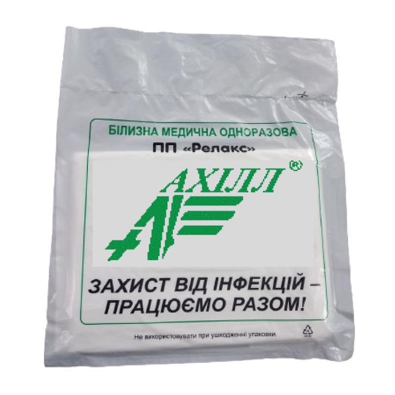 Покриття хірургічне 80х90 cm(см), ламінований спанбонд 40 g/m2(г/м2), стерильне, одноразового використання,ТМ «АХІЛЛ»
